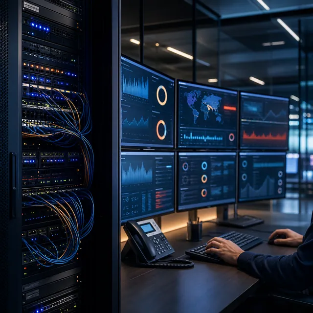 Indian IT operations team monitoring and supporting business technology in a modern operations room